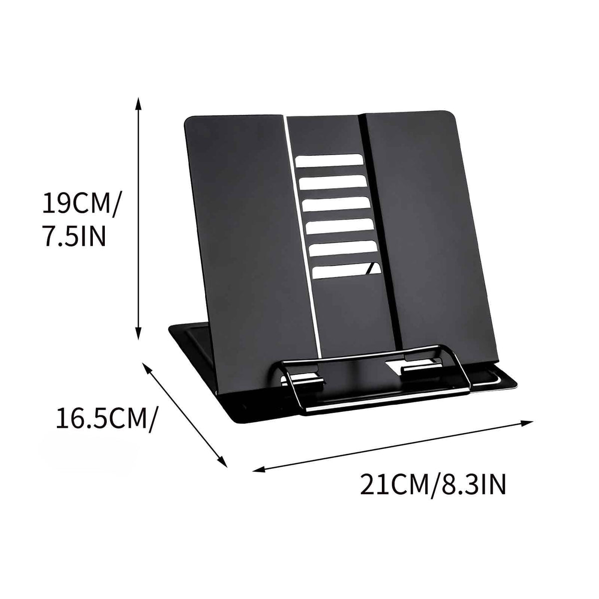 Foldable Reading Stand for Books and Documents, Adjustable Lightweight Desktop Book Rest - Image 2
