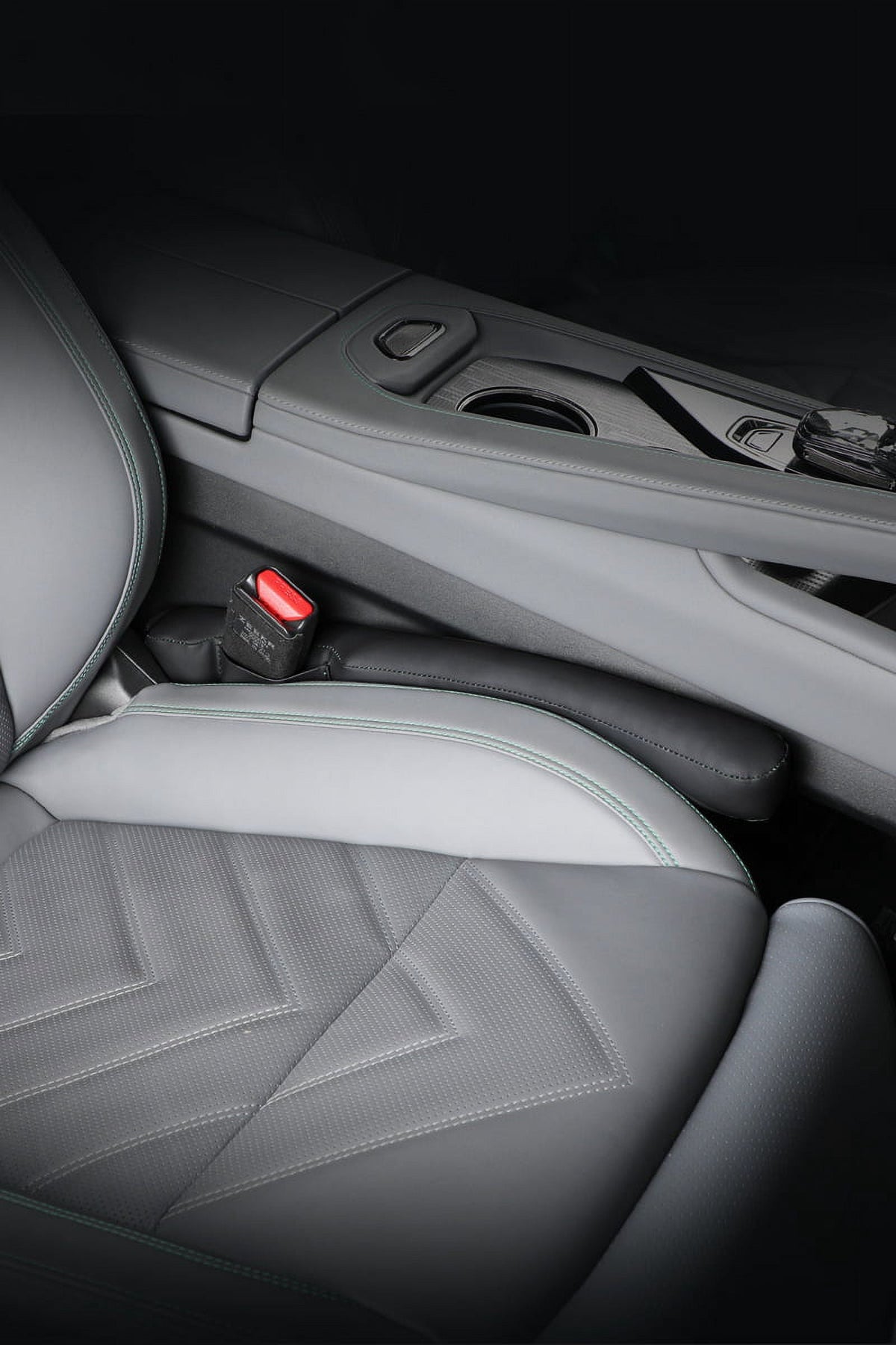 Car Seat Gap Fillers, Soft Faux Leather Blockers Between Seat and Console, Pack of 2 - Image 3