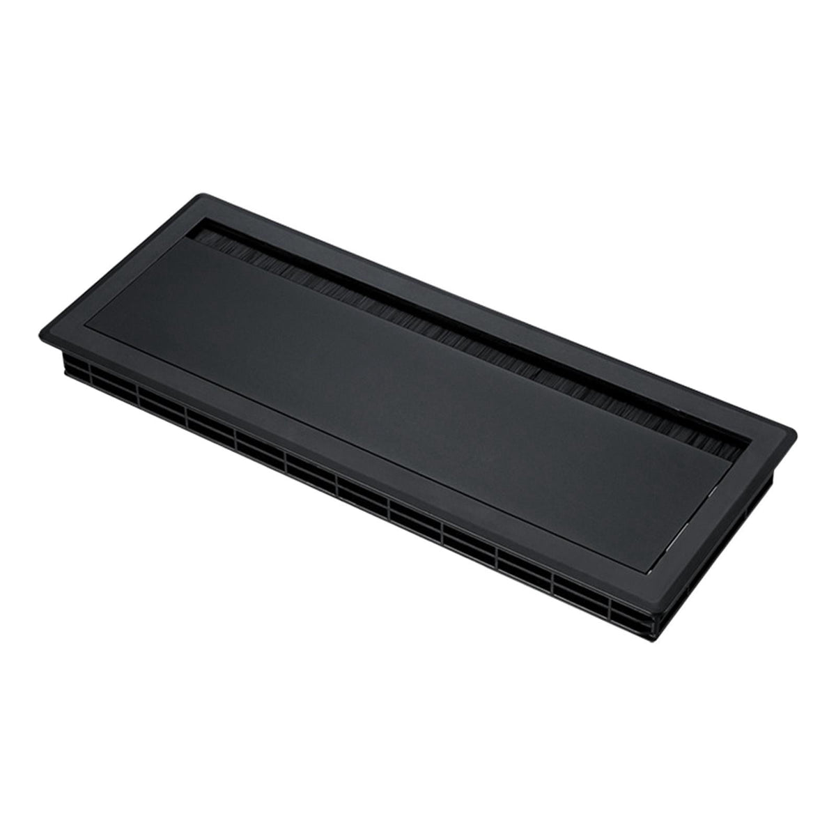 Black Aluminum Cable Box Cover for Desks, Flush-Mount Cord Grommet Lid, 30 x 12 cm - Image 5