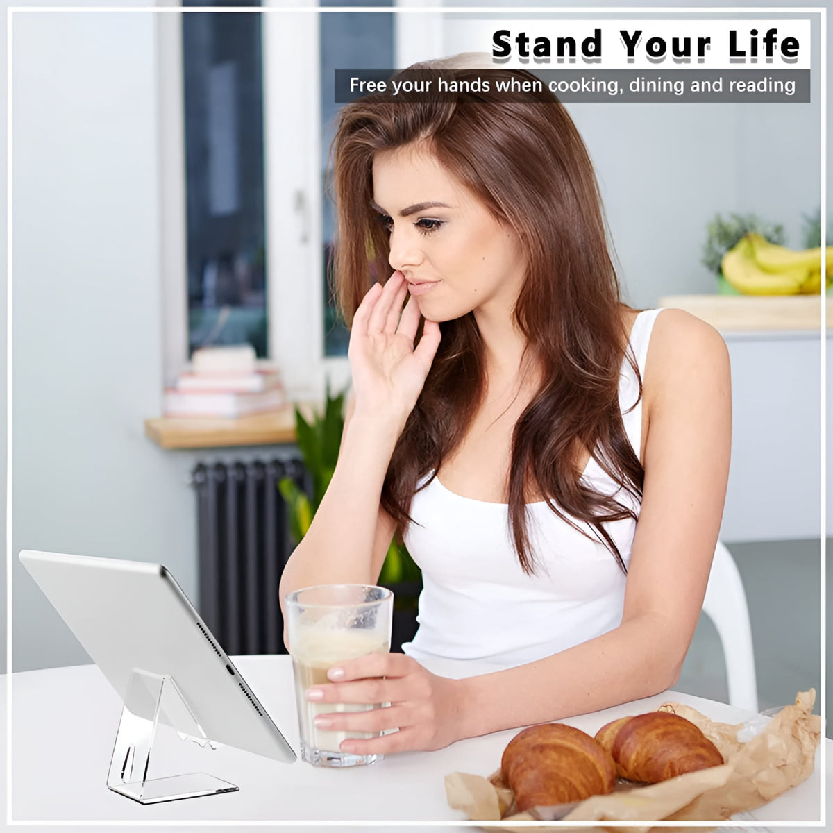 Clear Acrylic Phone Stand for Desk, Pack of 2 - Image 5