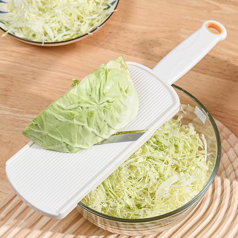 V-Blade Hand Shredder for Cabbage and Vegetables, Fine 1mm Slicer with Cleaning Brush - Image 3