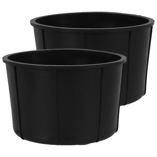Rubber Cup Holder Inserts for Car Consoles, Anti-Rattle Drink Liners, Black, 1 Pair
