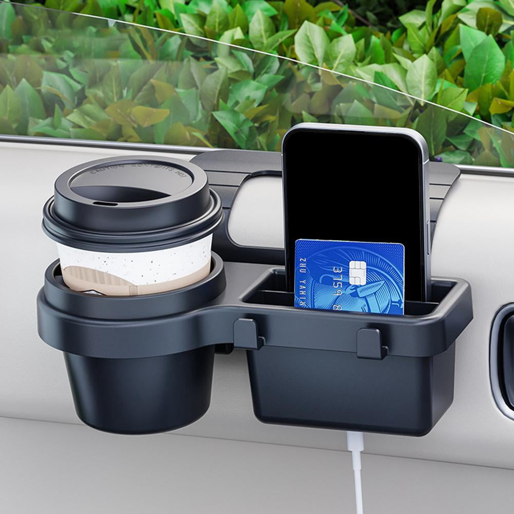 Car Door Window Cup Holder and Phone Rack, ABS Hanging Storage Box for Front or Rear Seats - Image 4