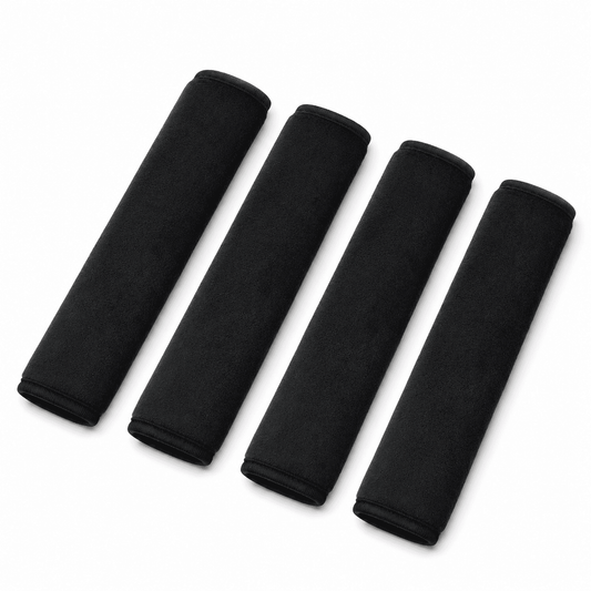Soft Neoprene Seat Belt Shoulder Pads, Anti-Slip Strap Covers for Cars and Bags, 4 Pack