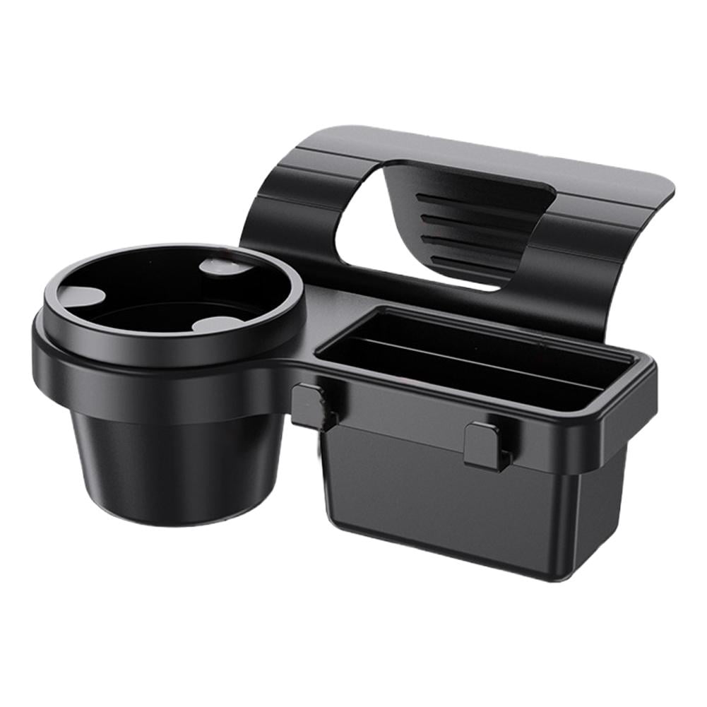 Car Door Window Cup Holder and Phone Rack, ABS Hanging Storage Box for Front or Rear Seats