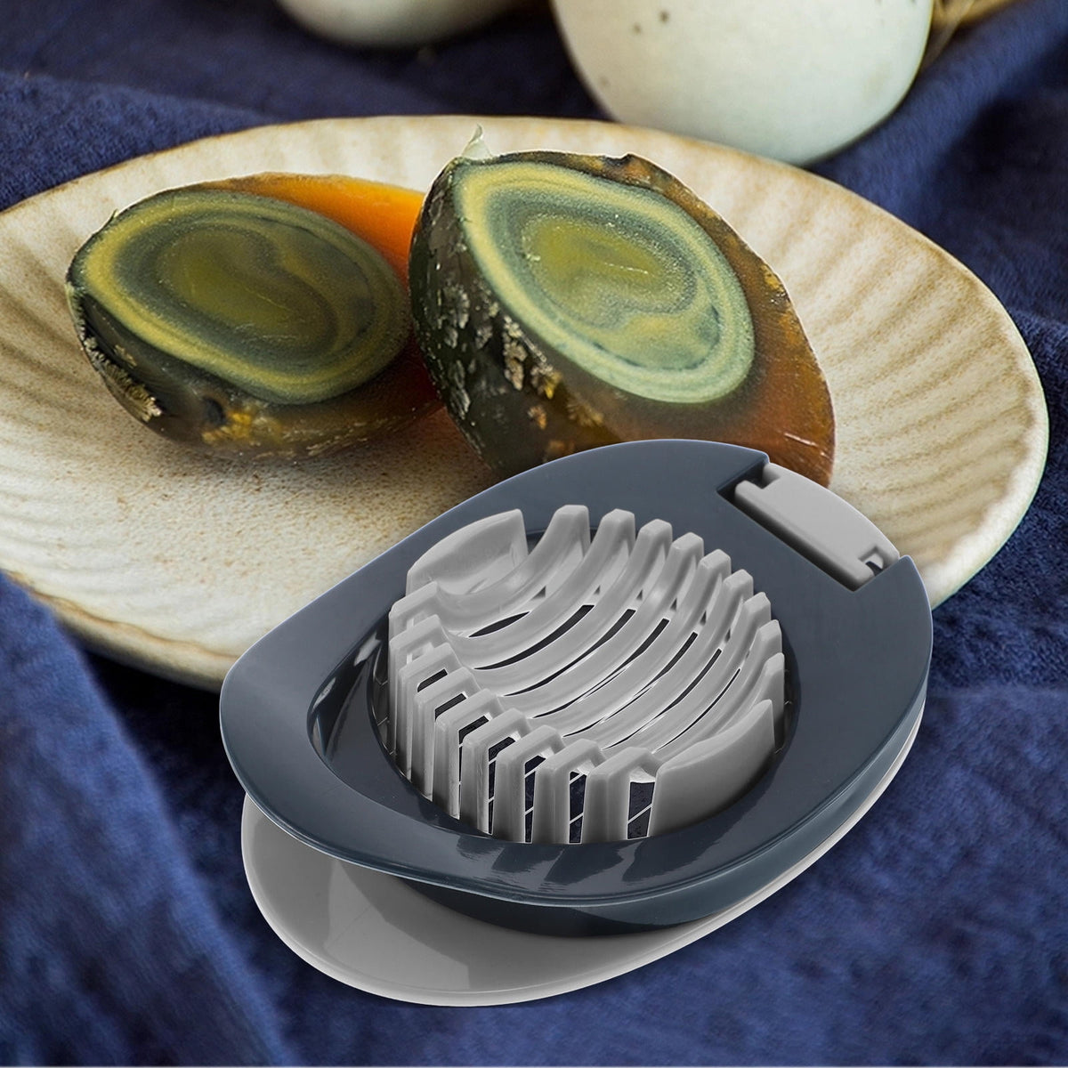 Plastic Egg and Strawberry Slicer, Compact Kitchen Tool for Even Slices of Soft Foods - Image 4