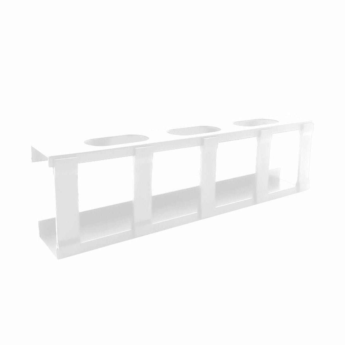 Adjustable Under-Desk Cable Tray, Open Wire Management Basket for Standing and Office Desks