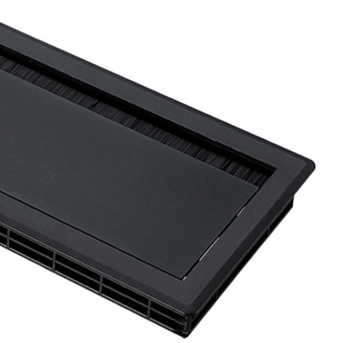 Black Aluminum Cable Box Cover for Desks, Flush-Mount Cord Grommet Lid, 30 x 12 cm - Image 6