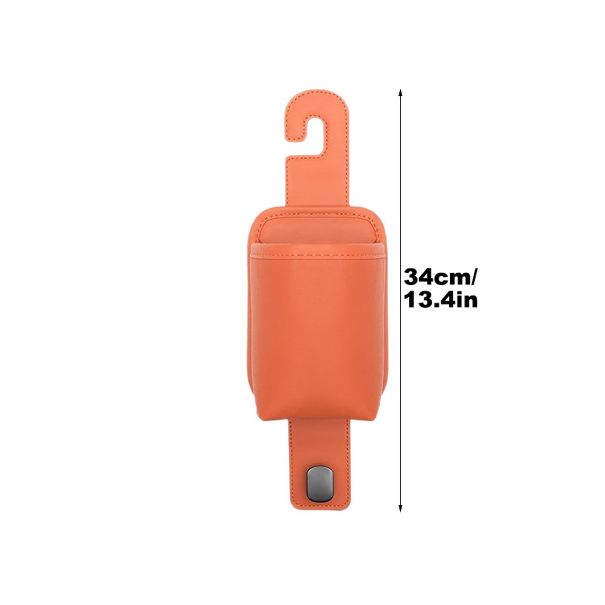 Orange Metal Headrest Hook for Car Seats, Hanger for Purses, Grocery Bags and Coats - Image 4