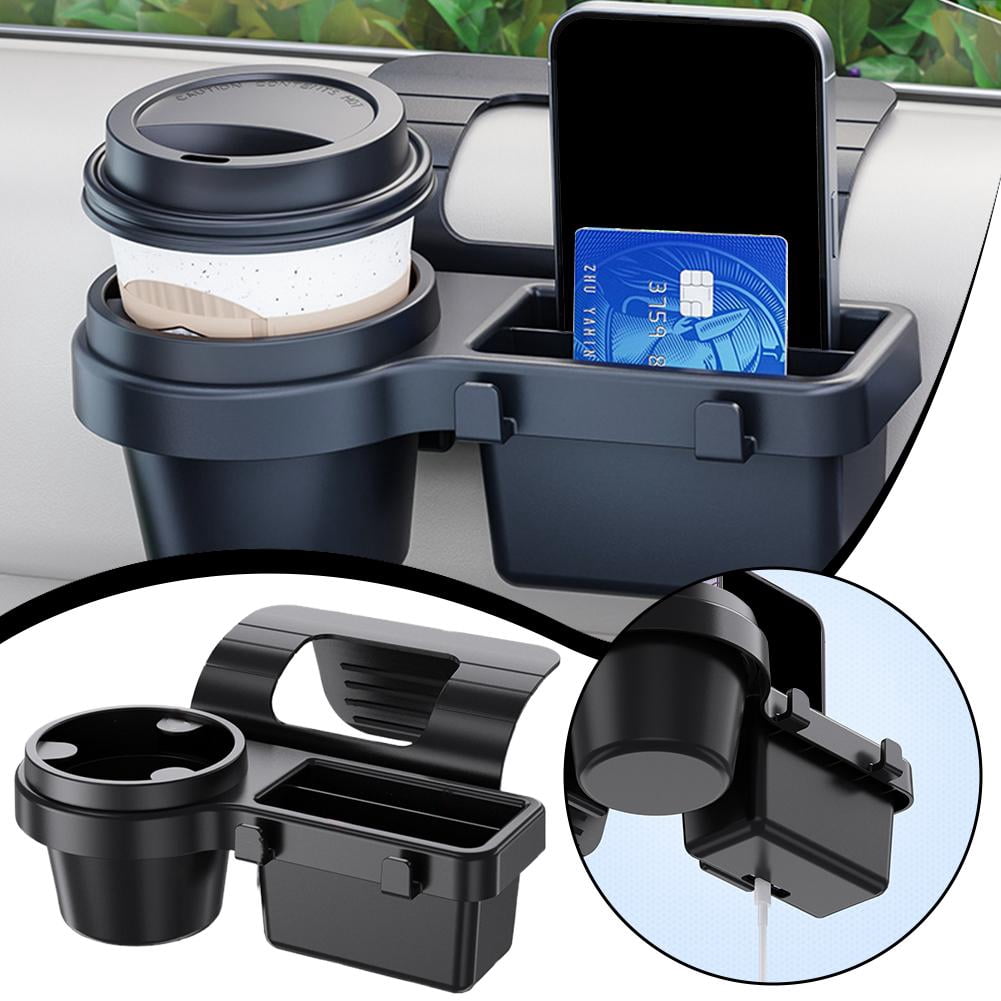 Car Door Window Cup Holder and Phone Rack, ABS Hanging Storage Box for Front or Rear Seats - Image 3