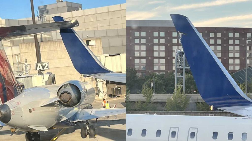 Sebuah pesawat bertabrakan dengan pesawat lain saat bepergian di Bandara Logan